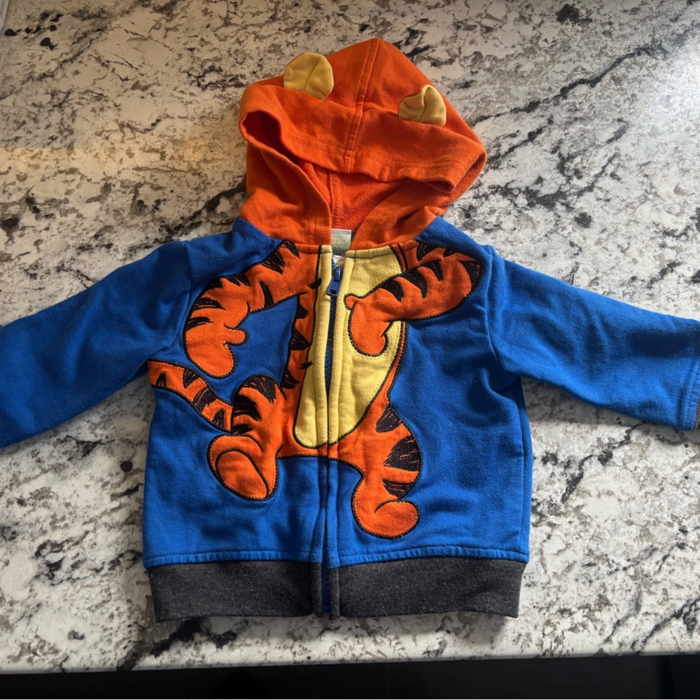 Vintage Disney Tigger Orange and Blue baby Hoodie